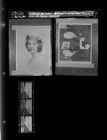 Female Portrait; 2 Men with a Check; Claxton Fruit Cake Ad (5 Negatives), November 3 - 6, 1964 [Sleeve 13, Folder c, Box 34]
